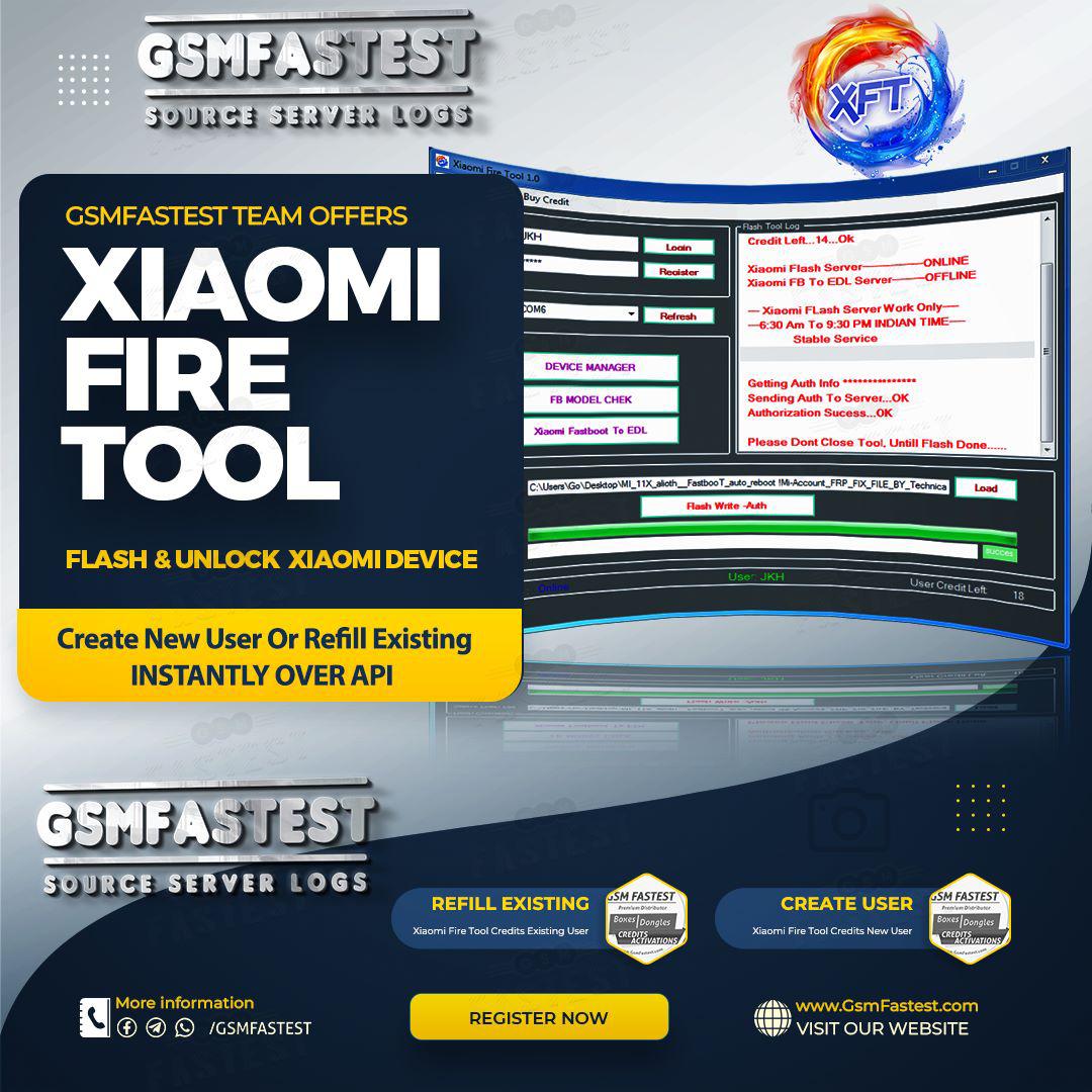 Xiaomi Fire Tool Credits Existing User